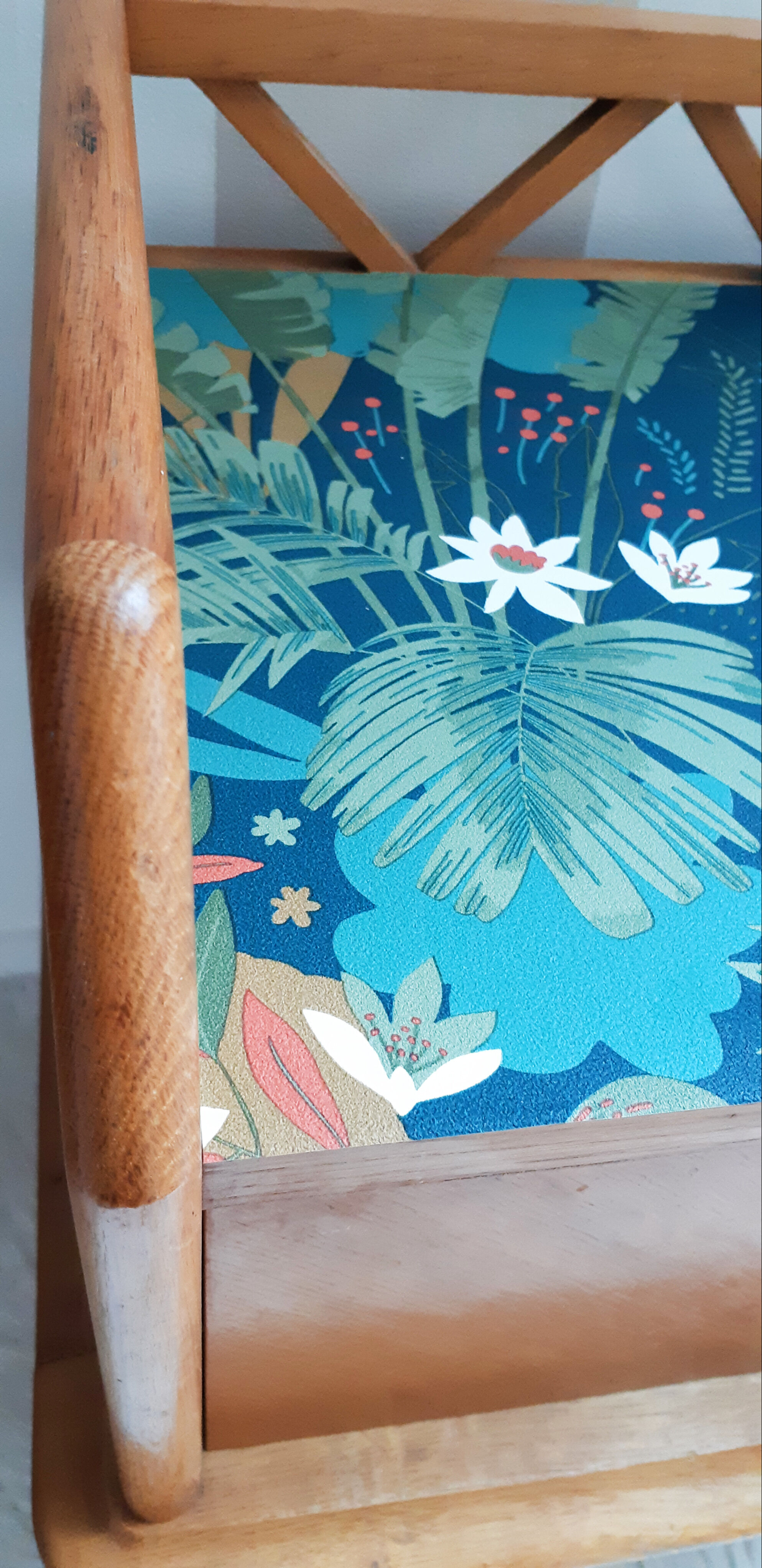 Bedside table revamped compass legs