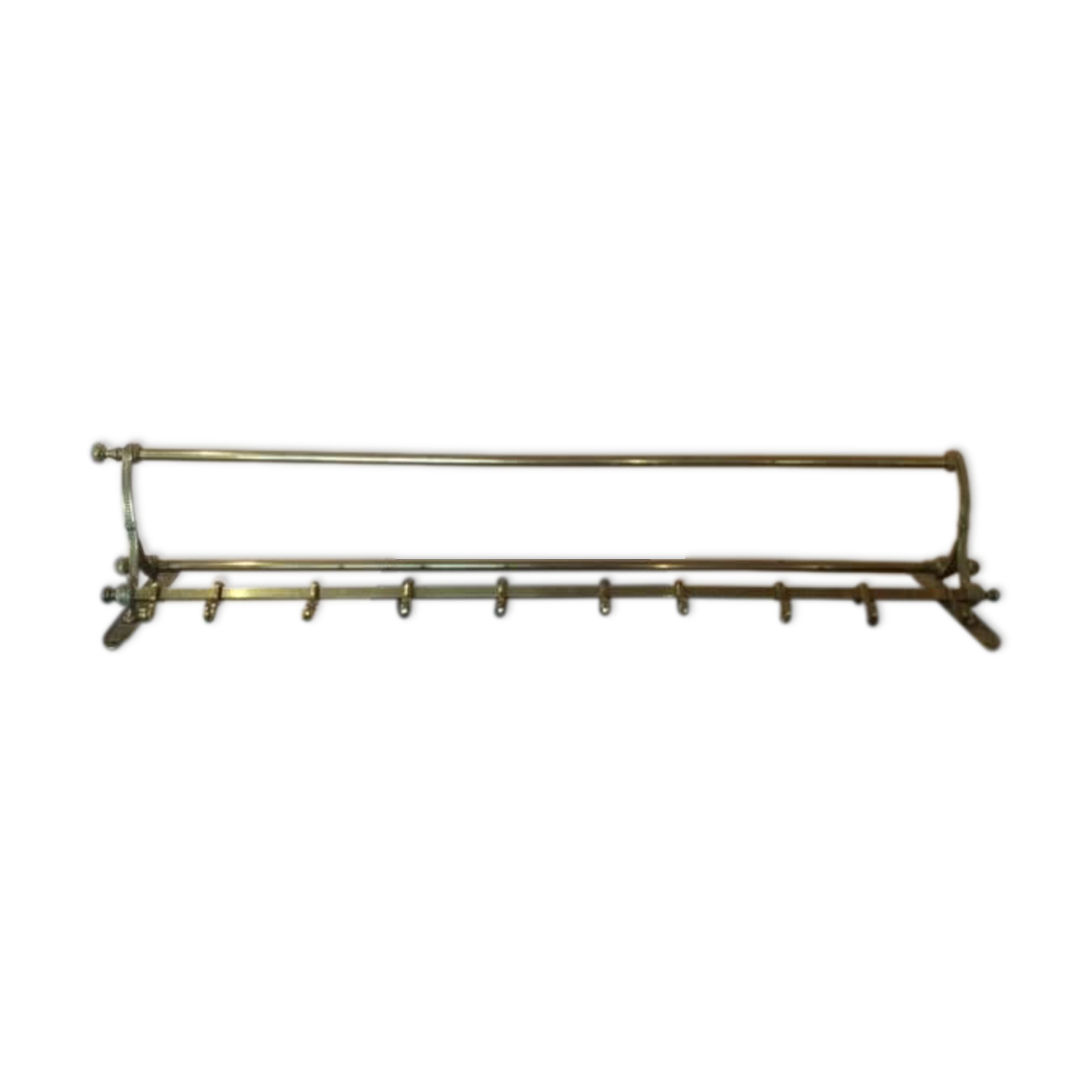 Brass luggage rack