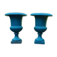 Pair of Medici vase cast iron XIX century