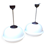 Set of 2 Czech pendant lamps, 60s