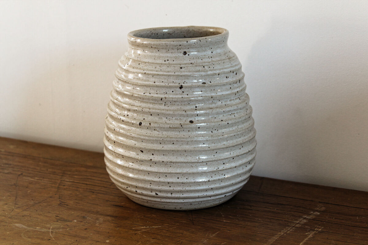 Vase in sandstone, Abbey of Fontgombault