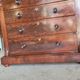 English style mahogany chest of drawers with 6 drawers