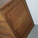 Antique French oak shop cabinet / kitchen island, 1930s