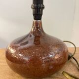 Glazed earthenware lamp base