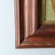 Religious painting the virgin painting on metal handcrafted wooden frame