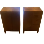 Pair of vintage 1950s oak bedside tables