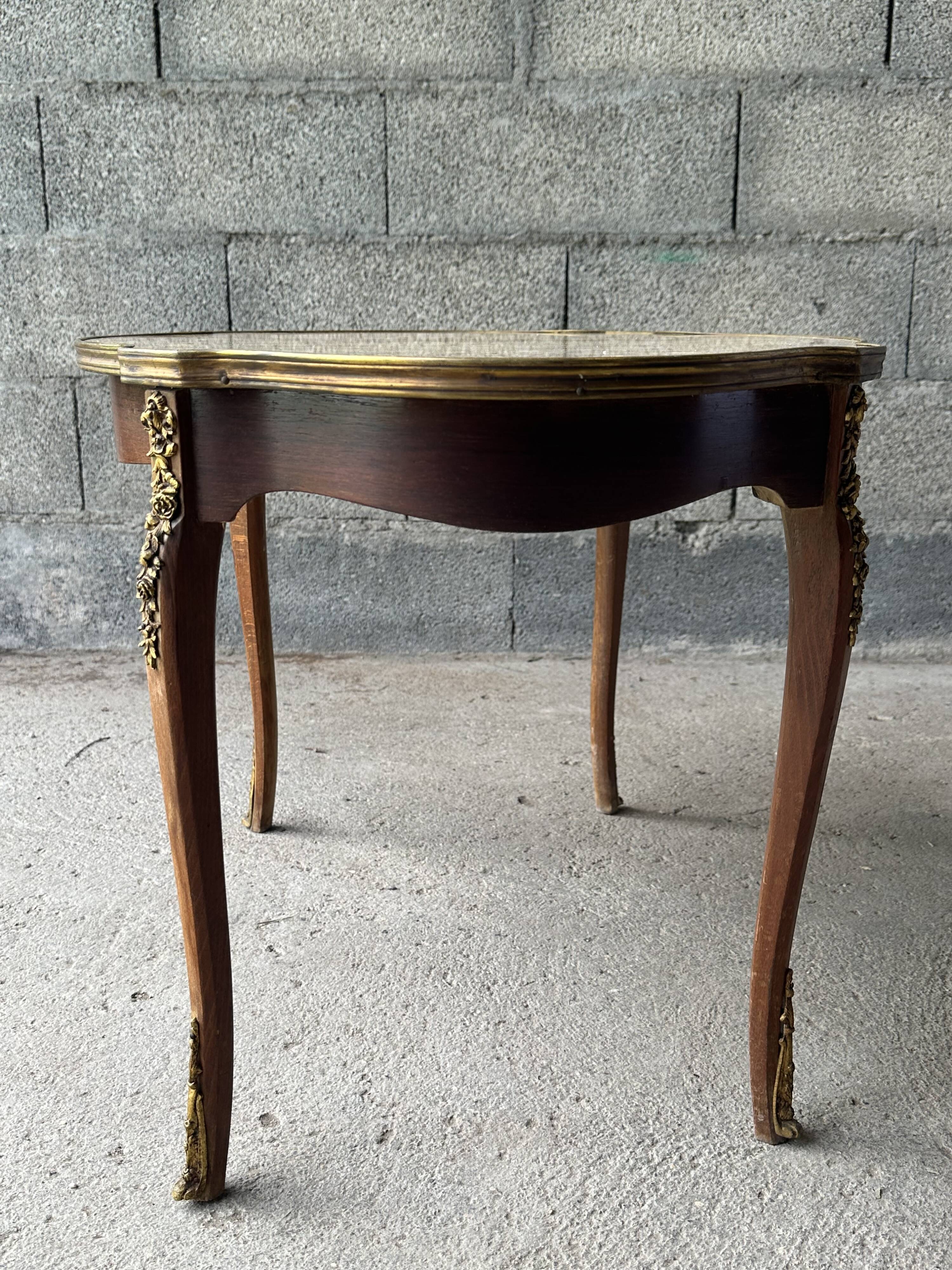 Louis XVI style hot water bottle coffee table
