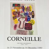 Guillaume Corneille (Cobra Painter 1922-2010) Poster Furia Color de Amor, with workshop stamp