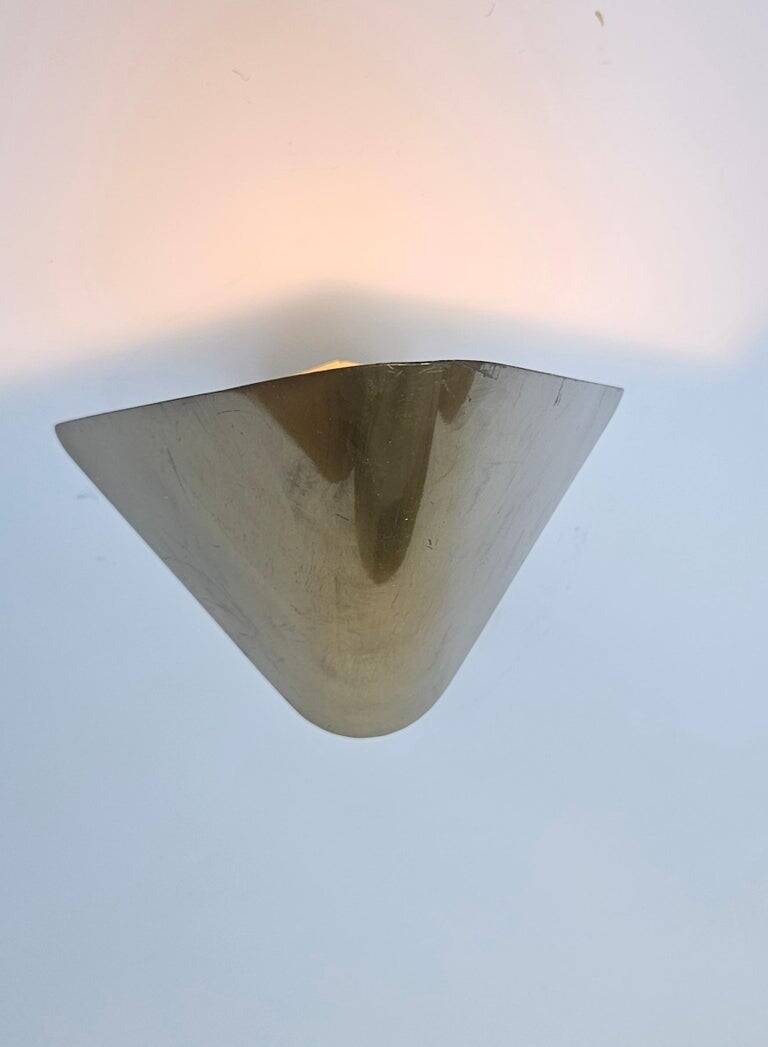 Ensemble de six lampes murales en laiton rares des années 1970, Allemagne.