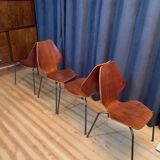 Un ensemble de quatre chaises par Herbert Hirche Jofy Stalmobler, Danemark, 1950