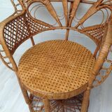 Fauteuil Emmanuelle rotin