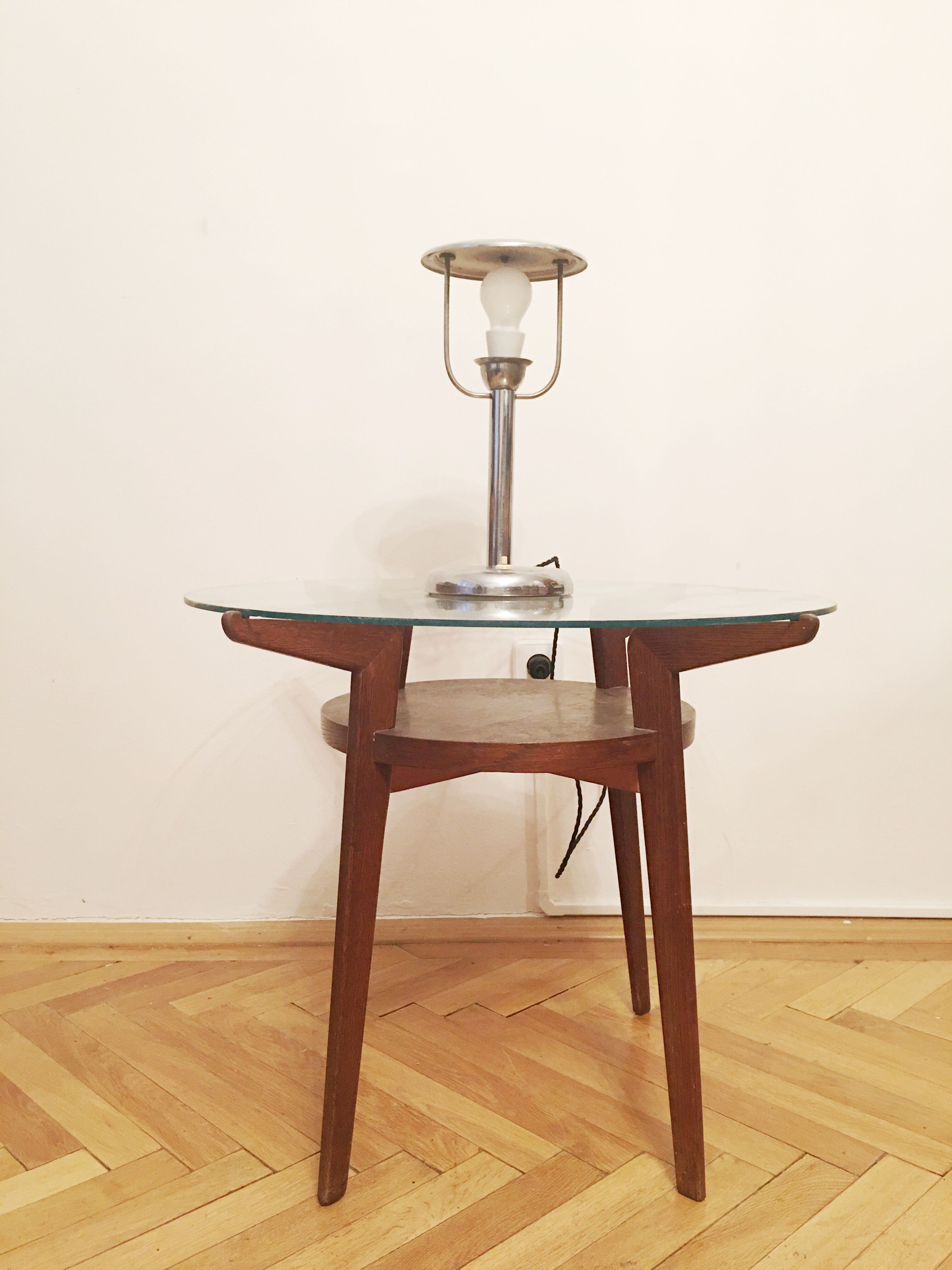 Art deco Steel Table Lamp by Napako, 1930s
