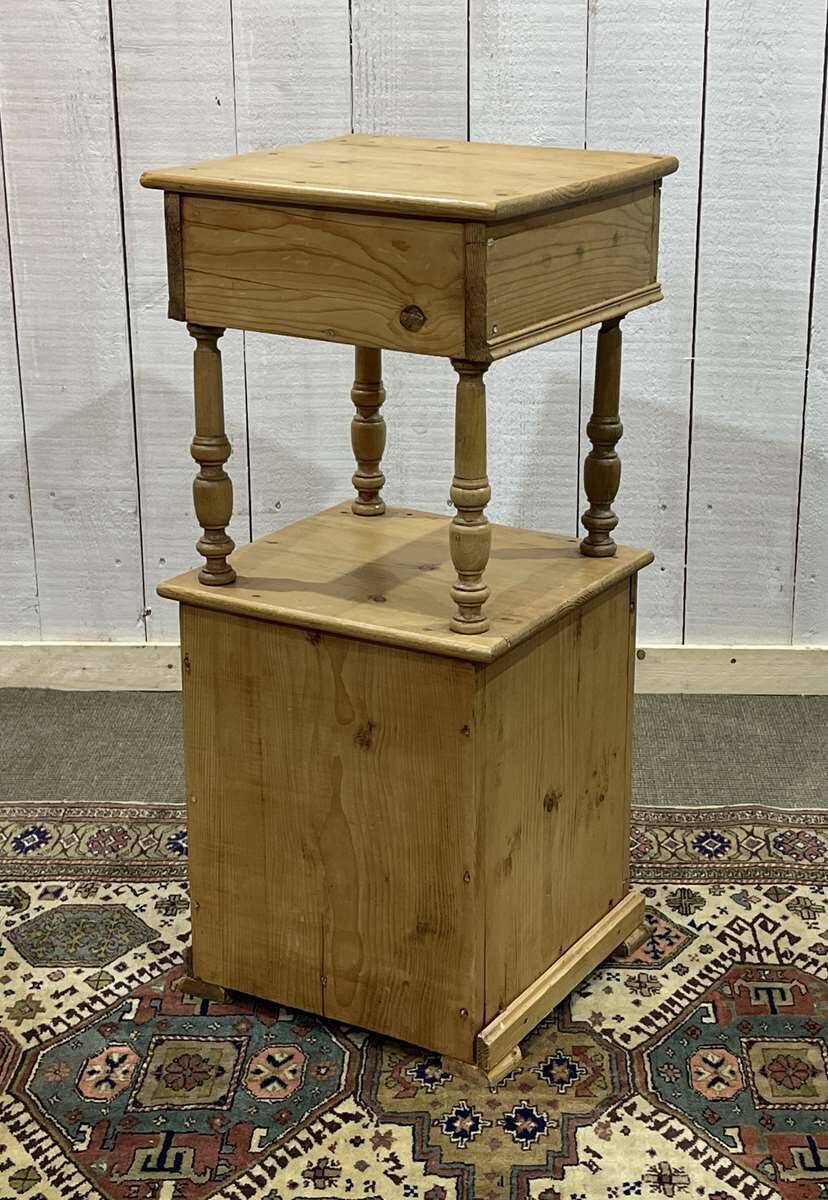 Early 20th century fir bedside table