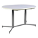 Table de repas ovale et extensible des années 50 chrome et formica