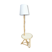 Lamppost wears rattan magazines