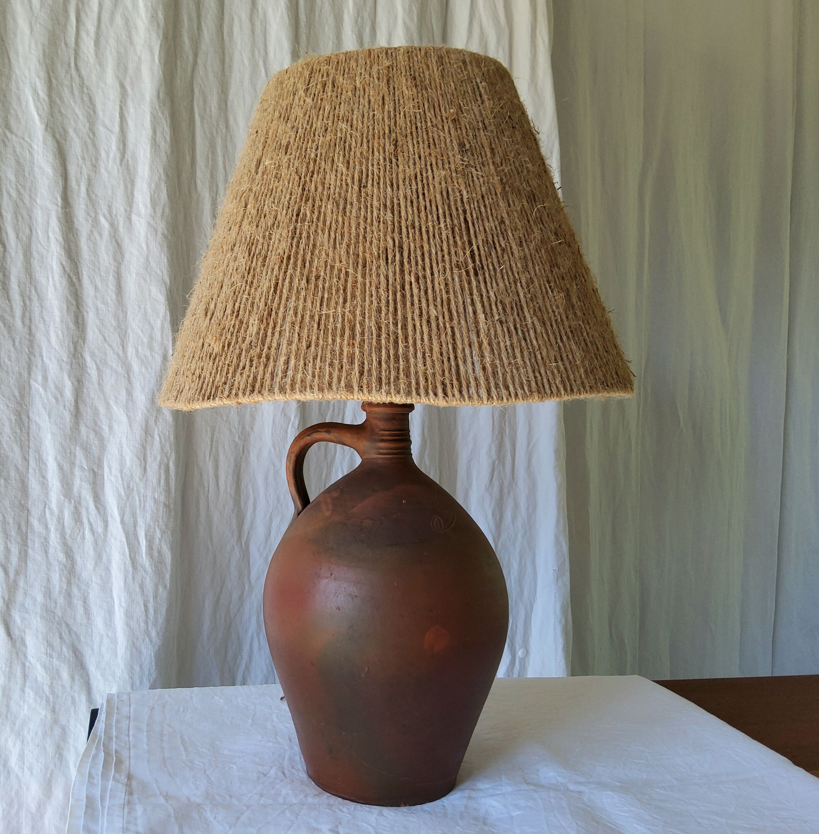 Terracotta lamp