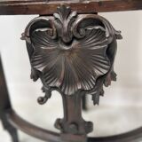 Half-moon corner cabinet decorated with a biblical scene, 19th century