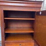 Louis Philippe style solid wood barn wardrobe from the 20th century.