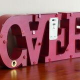 Letters bright vintage cafe red metal