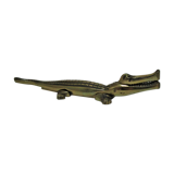 Casse-noix zoomorphe alligator crocodile laiton xl 35cm vintage