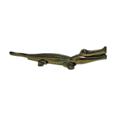 Casse-noix zoomorphe alligator crocodile laiton xl 35cm vintage