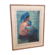 Lithography of Louis Toffoli "pink motherhood"