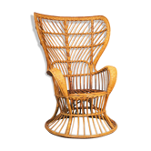 Rattan armchair by Gio Ponti & Lio Carminati Bonacinati edition 1950