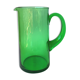 Carafe en verre soufflé verte