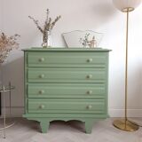 Green art deco dresser