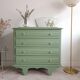 Commode art déco verte