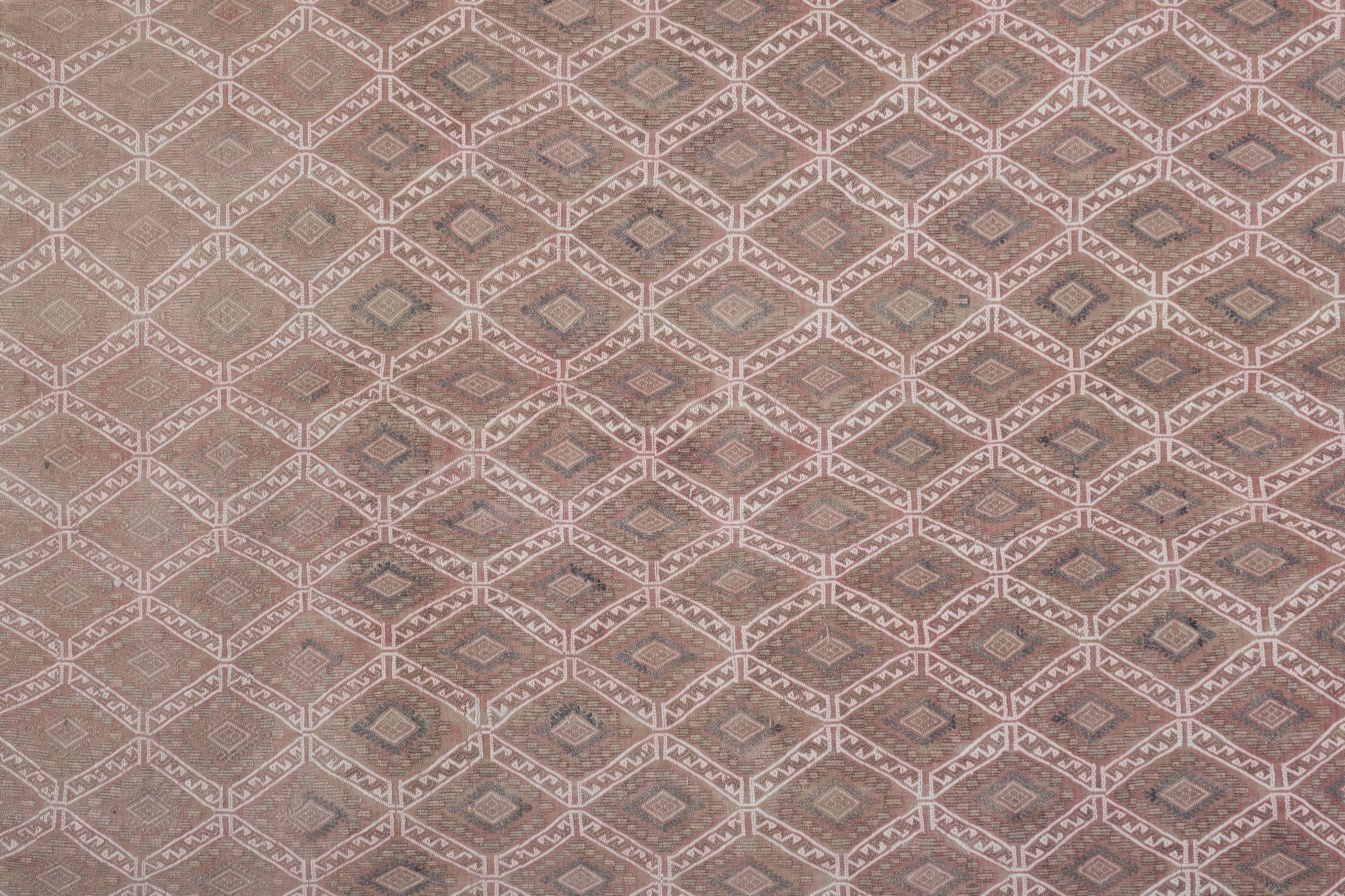 Vintage Turkish Oushak Handwoven Rug 167x238 cm