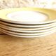 6 flat earthenware plates - Orchies - Moulin des Loups