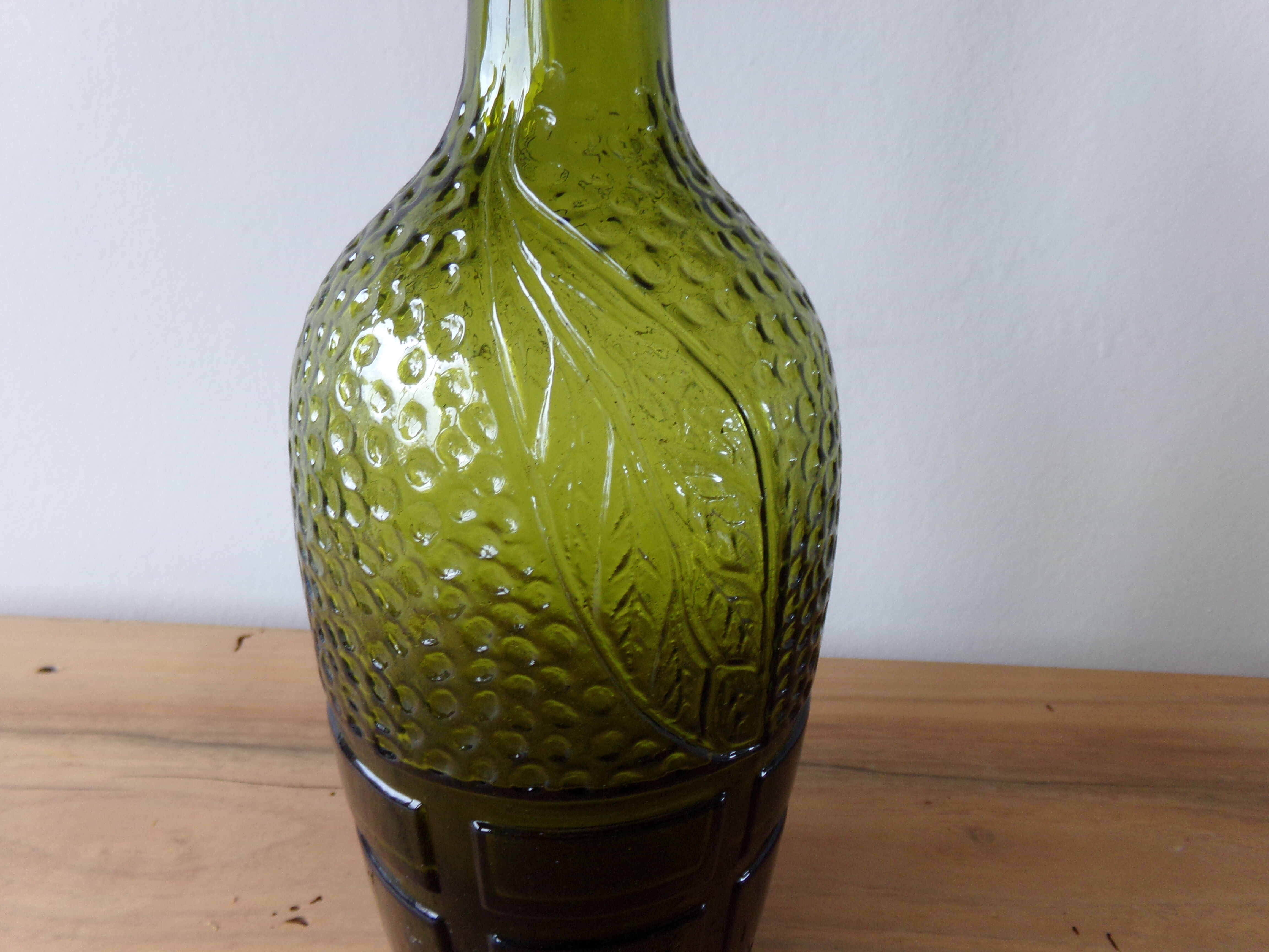 Fancy green antique bottle