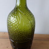 Bouteille ancienne verte fantaisie