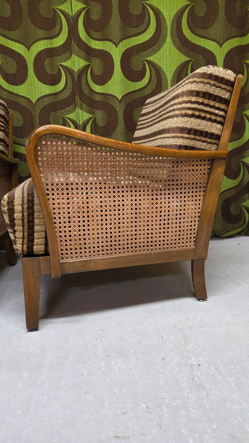 Art Deco armchair pair 1950