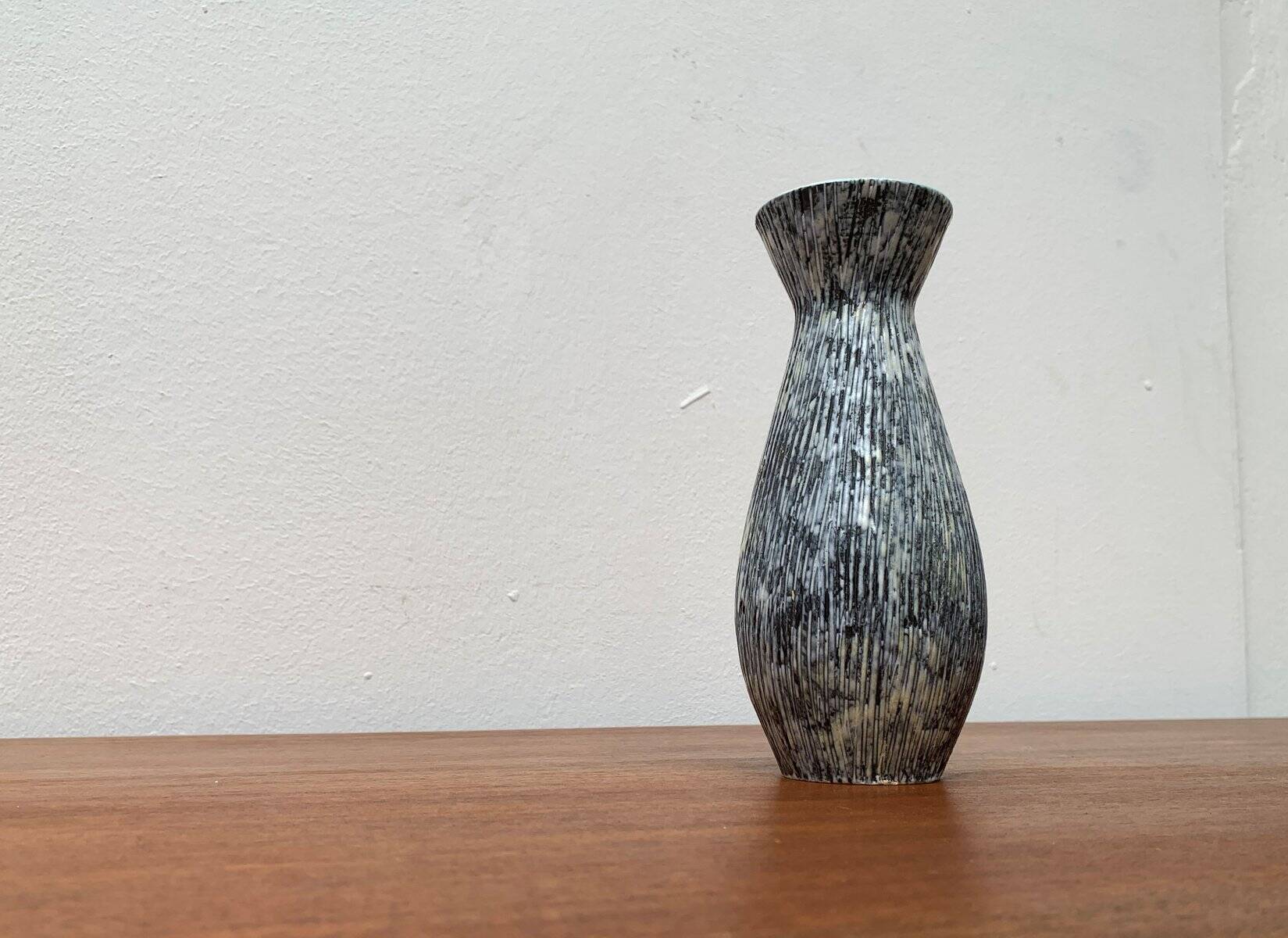 West German pottery vase, mid-century style, 1960s