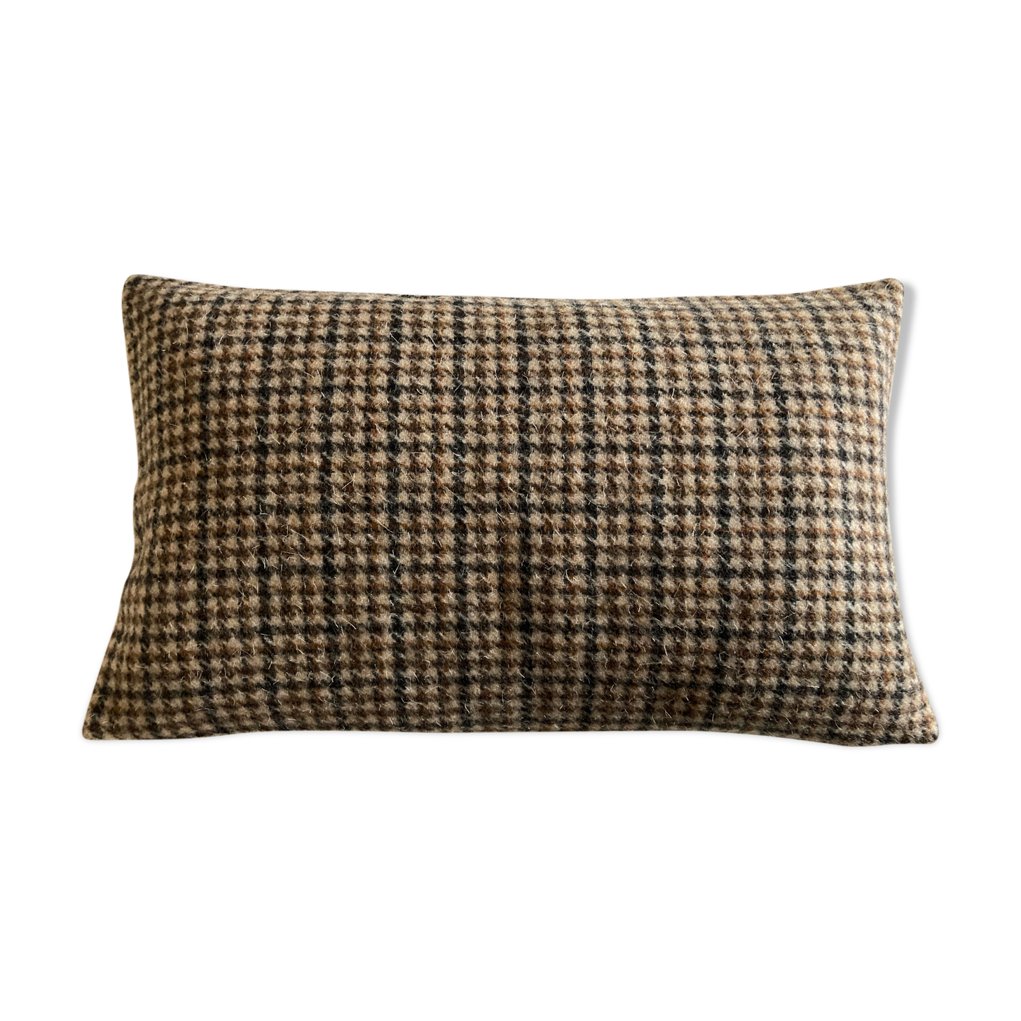 1960 50cm x 30cm tweed woollen cushion