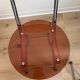2 folding chairs Space Age plexiglass/steel round back/seat 1980s