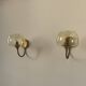 Pair of vintage wall lights in brass and smoked glass, France, 1970.