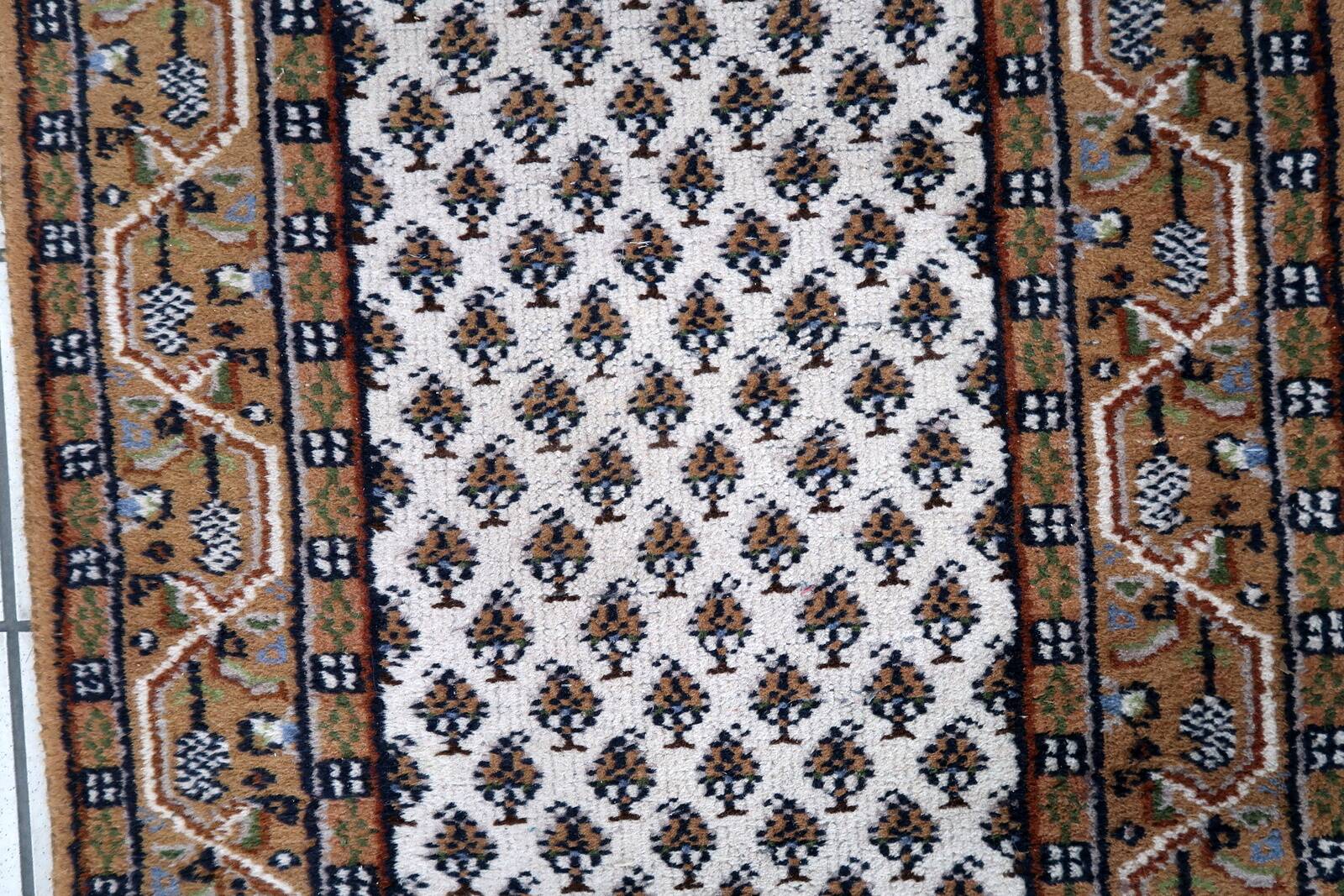 Tapis indien Seraband en laine fait main, années 1970