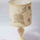 Alabaster lamp and herbarium lampshade