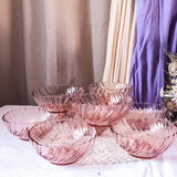 Set of 10 Arcoroc Rosaline bowls
