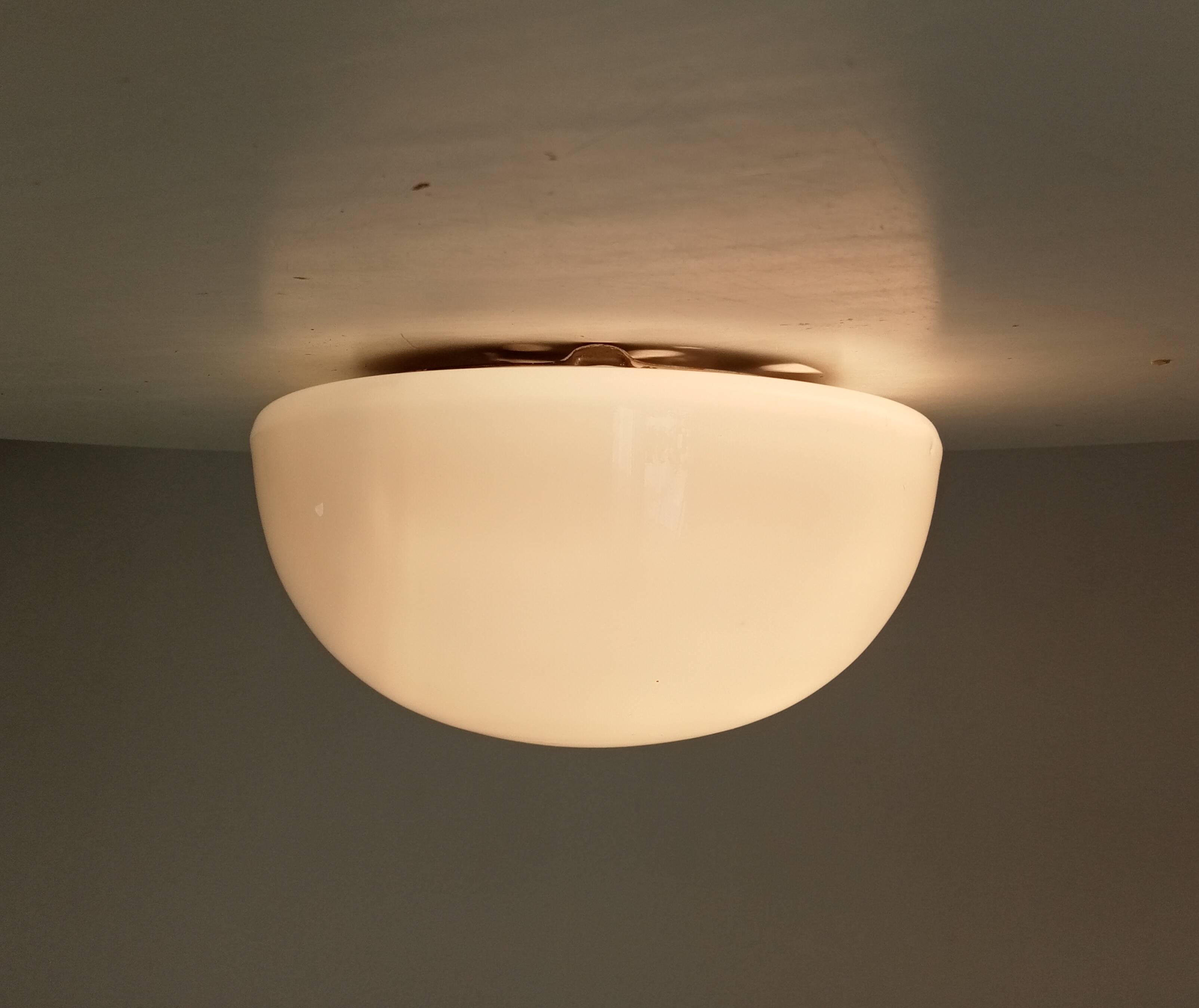 Vintage opaline ceiling light from the 50s/60s