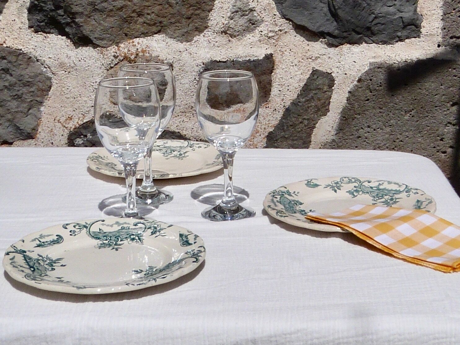 Set of 4 dessert plates Terre de Fer