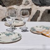 Set of 4 dessert plates Terre de Fer