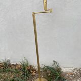 Brass e-reader floor lamp 1980