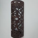 Moroccan wall light in patinated metal
