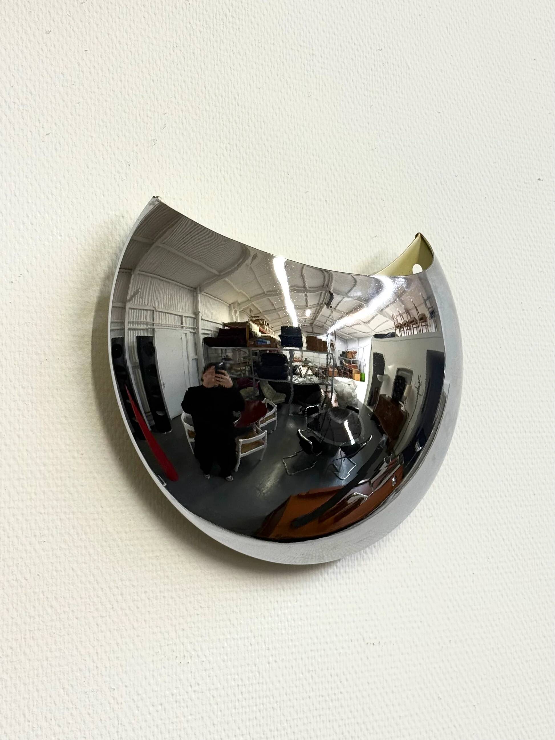 Set of 2 vintage space age wall lamps by Reggiani Goffredo