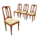 Walnut chairs - Italy 19th century