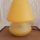 Glass mushroom lamp